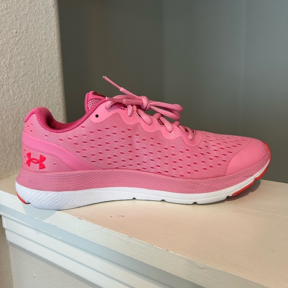 Under Armour Girls GS Charged Impulse Sneaker Pink Rose Youth 6Y (3022940) - Picture 5 of 9
